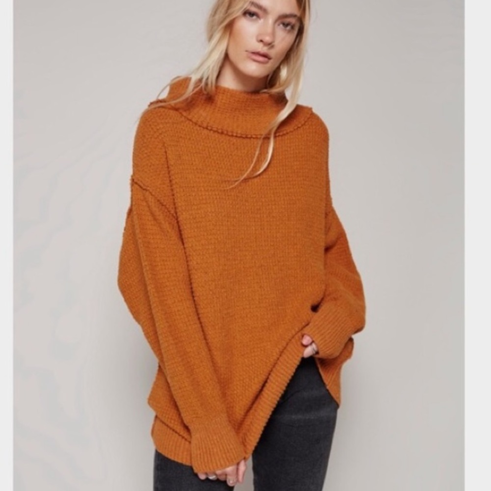 Free People Cowl Neck Sweater